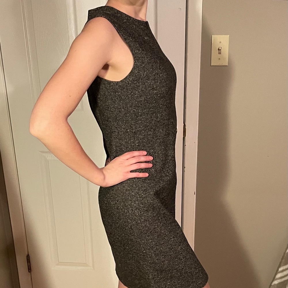 Laundry by Shelli Segal, grey/black dress, Size 6